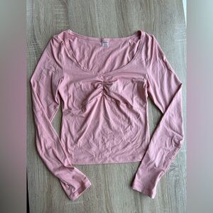 Women's Pink Long Sleeve Top